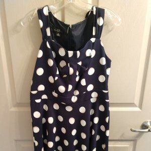 Navy polka dot dresx